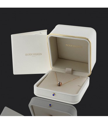 Boucheron Quatre diamond, PVD and three tones gold necklace