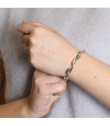 Hermès Chaîne d’Ancre silver bracelet