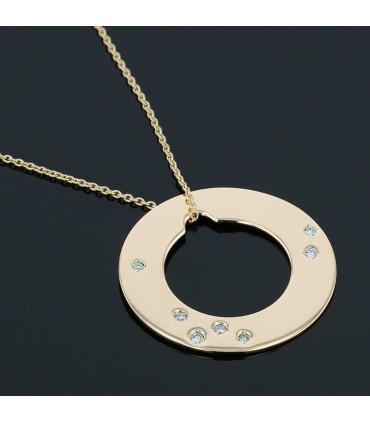 Dinh Van Cible diamonds and gold necklace