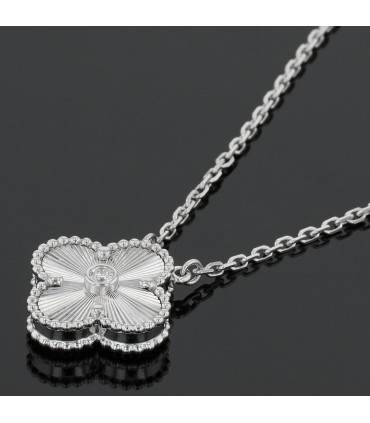 Van Cleef & Arpels Vintage Alhambra diamond and gold necklace