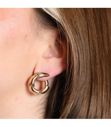 Vhernier turquoise, crystal rock and gold earrings