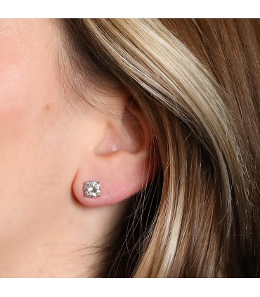 Boucles d’oreilles or et diamants - 1,03 ct H VVS1
