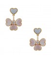 Van Cleef & Arpels mother-of-pearl, diamond and gold earrings