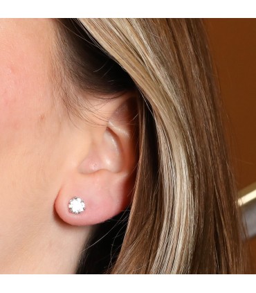 Diamonds and gold earrings