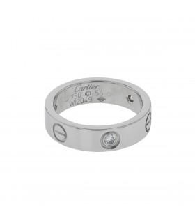 Cartier Love 3 diamonds and gold ring