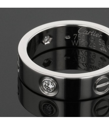 Cartier Love 3 diamonds and gold ring