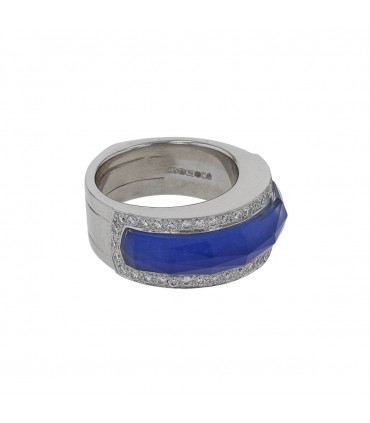 Stephen Webster lapis lazuli, diamonds and gold ring