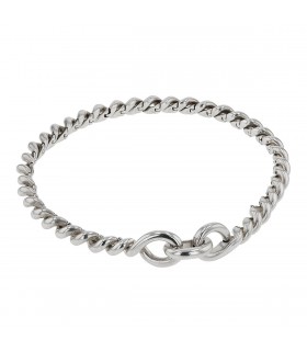 Hermès Torsade silver necklace