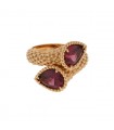 Boucheron Serpent Bohème garnets and gold ring