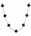Van Cleef & Arpels Vintage Alhambra lapis lazuli and gold long necklace