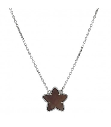 Van Cleef & Arpels Lucky Star mother-of-pearl and gold necklace