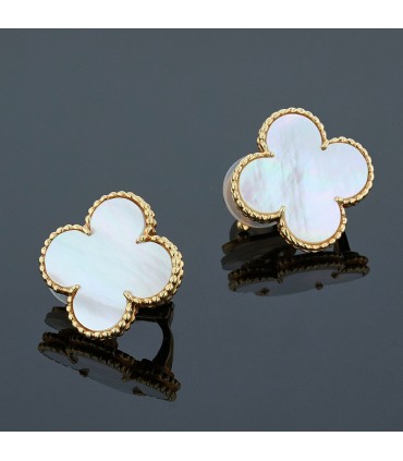 Van Cleef & Arpels Magic Alhambra mother-of-pearl and gold earrings