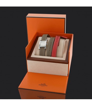 Hermès Heure H stainless steel watch