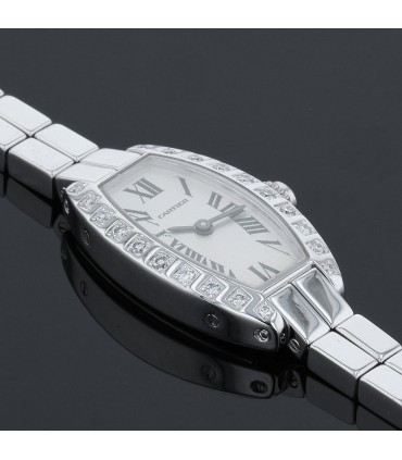 Cartier Tonneau diamonds and gold watch