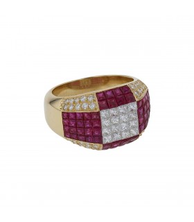 Le Vian rubies, diamonds and gold ring