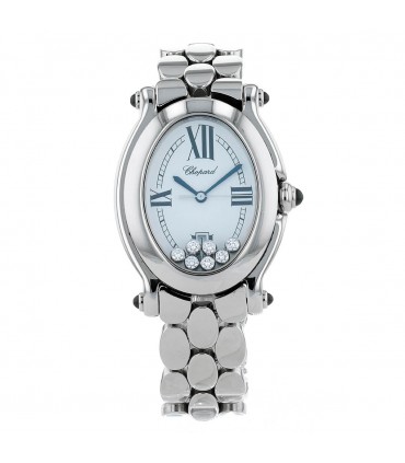 Chopard Happy Diamonds stainless steel and diamonds watch