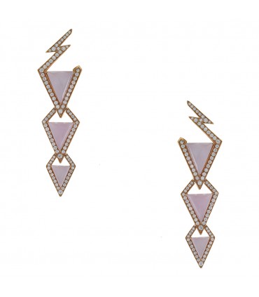 Stephen Webster opals, diamonds and gold earrings