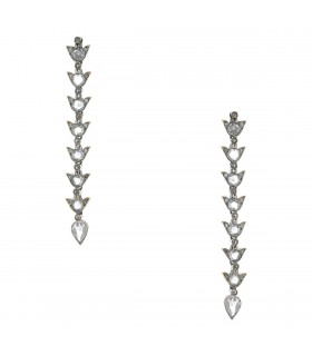 Boucles d’oreilles or, diamants