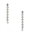 Boucles d’oreilles or, diamants