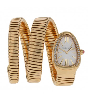 Bulgari Serpenti gold watch