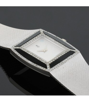 Corum diamonds, onyx, mother-of-pearl and gold watch