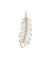 Djula Plume diamonds and 18k gold pendant
