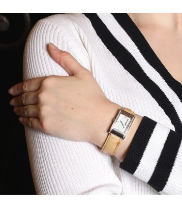 Boucheron Reflet diamonds and stainless steel watch