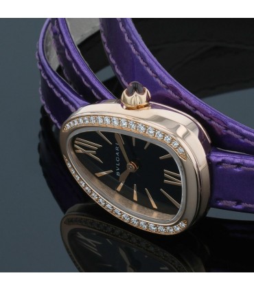 Bulgari Serpenti diamonds and gold watch