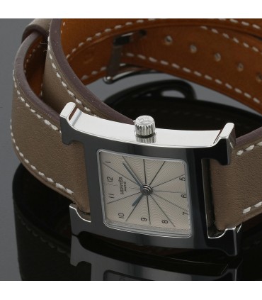 Hermès Heure H stainless steel watch