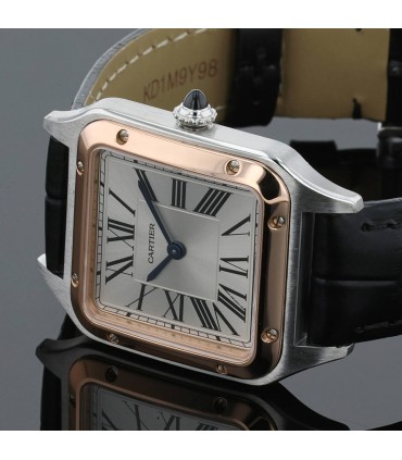 Cartier Santos Dumont gold and stainless steel watch