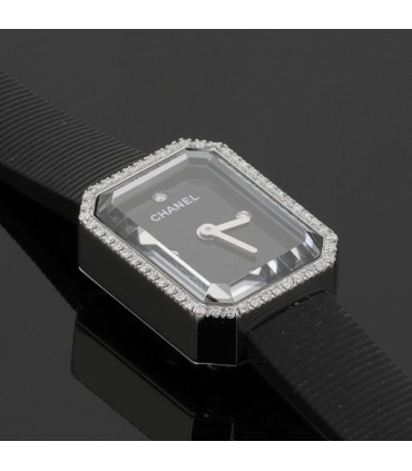 Chanel Première Mini diamonds and stainless steel watch