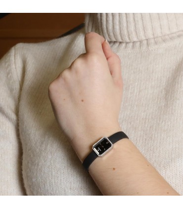 Chanel Première Mini diamonds and stainless steel watch