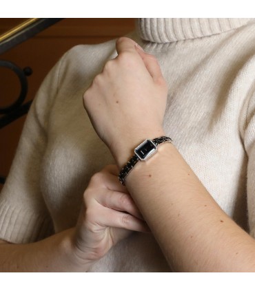 Chanel Première Céramique stainless steel, diamonds and ceramic watch