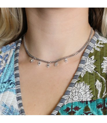 Djula diamonds and gold necklace