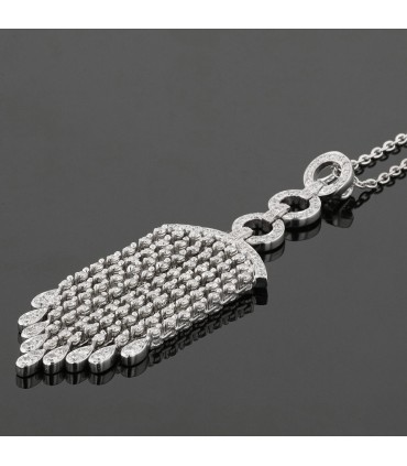 Collier or, diamants