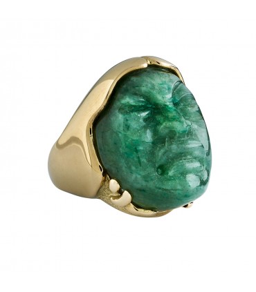 Bague or et aventurine