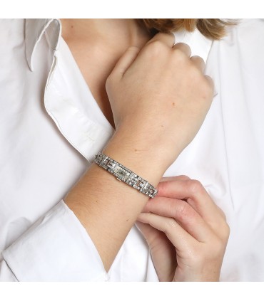 Platinum and diamonds watch