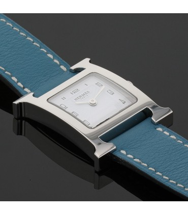 Hermès Heure H stainless steel watch