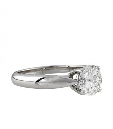 Bague solitaire or et diamant