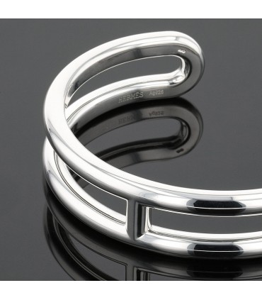 Hermès Osmose silver bracelet