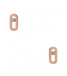 Messika Move Uno diamonds and gold earrings