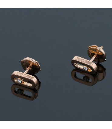 Messika Move Uno diamonds and gold earrings