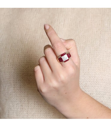 Le Vian rubies, diamonds and gold ring