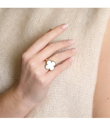 Van Cleef & Arpels Magic Alhambra mother-of-pearl and gold ring