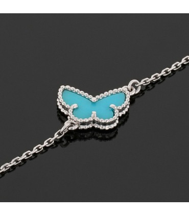 Van Cleef & Arpels Sweet Alhambra turquoise and gold bracelet