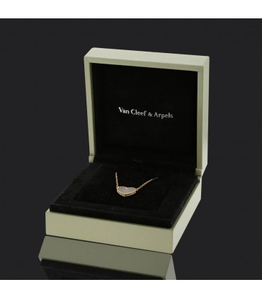Van Cleef & Arpels Lucky Alhambra mother-of-pearl and gold necklace