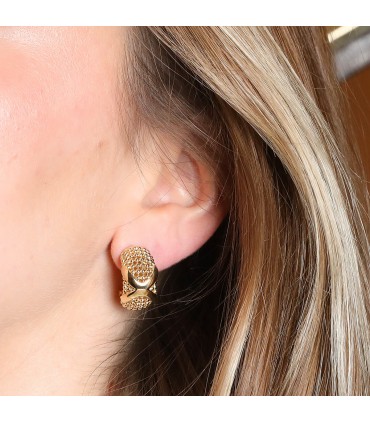 Gold earrings