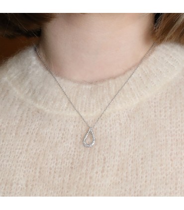 Collier or, diamants