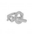 Hermès Croisette silver ring