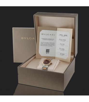 Bulgari Bulgari gold, stainless steel and diamonds watch